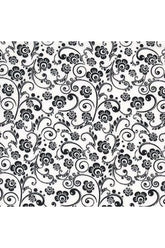 Siltex Fabrics Red & Black Collection ST-1700 - White & Black - 100% Cotton Fabric - Wideback
